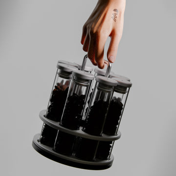 Madball Design MADLoop Rotatable Single Dosing Coffee Beans Cellar with Stand