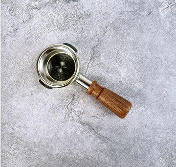 Coffee Espresso Walnut Wood 58mm Breville Bottomless Portafilter - Short Handle