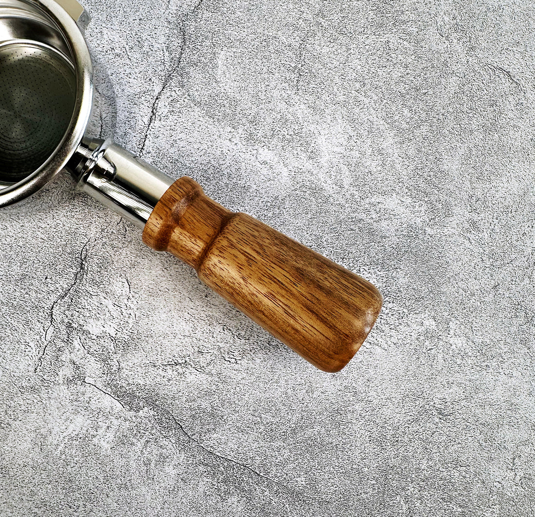 Coffee Espresso Walnut Wood 58mm Breville Bottomless Portafilter - Short Handle