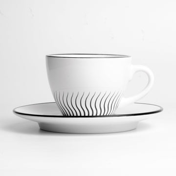 Pesado Sunrise Ceramic Cup & Saucer Set - 160ml