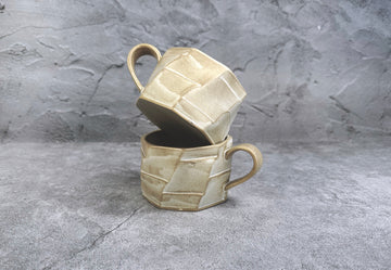 Japanese-Style Vintage Ceramic Coffee Cup - 240ml