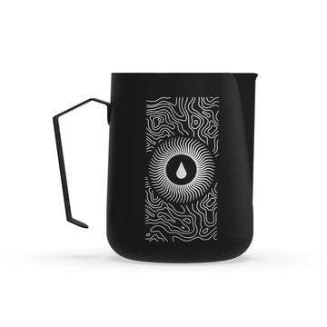 Pesado Barista Milk Jug Sharp Spout - Black Ripple Edition