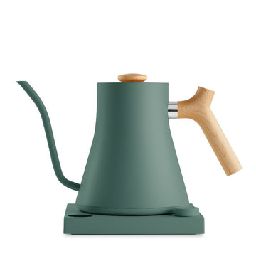Fellow Stagg EKG Electric Kettle - Smoke Green & Maple Wood