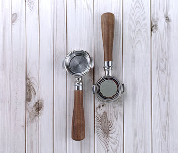 Coffee Espresso Walnut Wood 58mm E61 Bottomless Portafilter