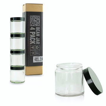 Comandante Bean Jar 4 pack - Clear