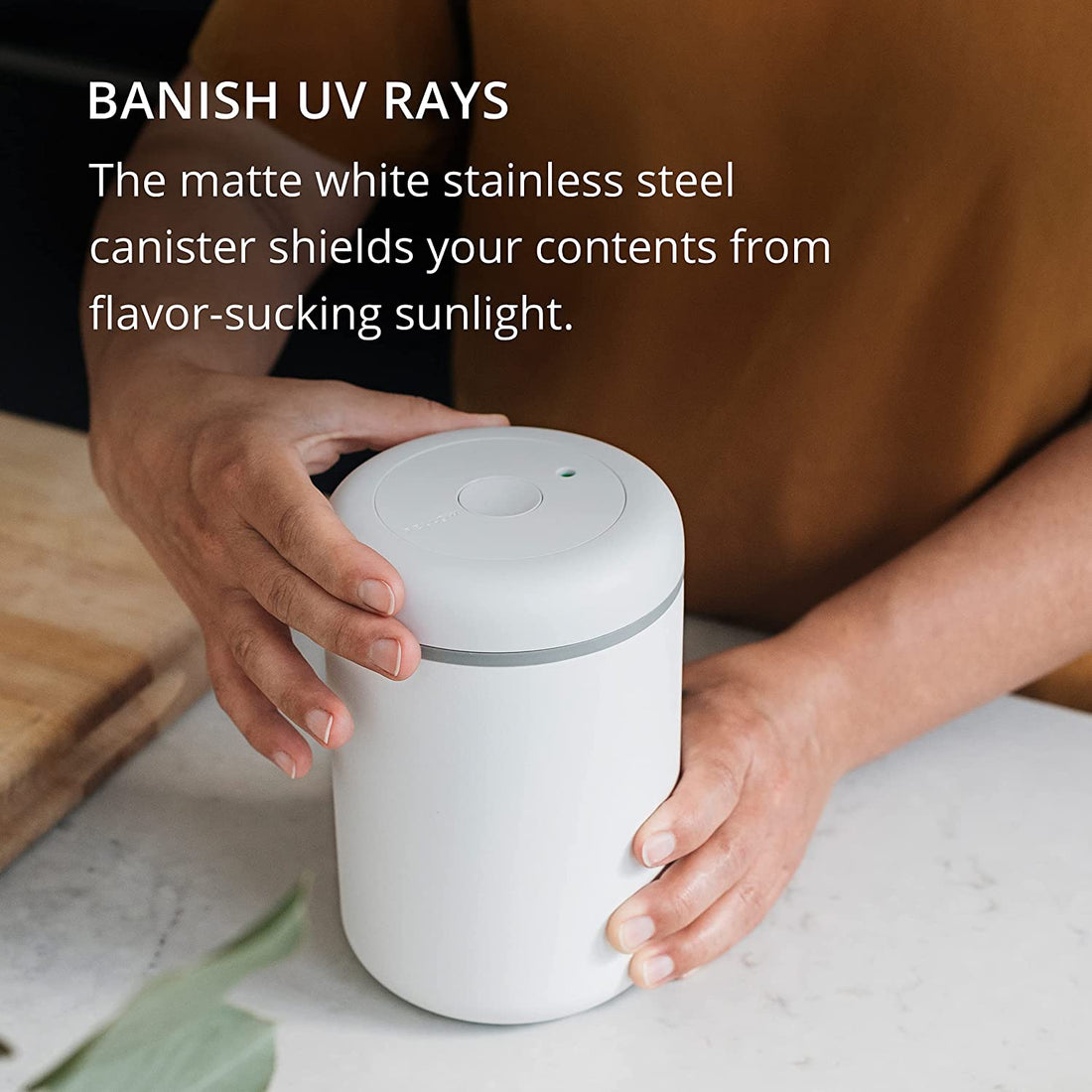 Fellow Atmos Vacuum Canister 1.2L - Matte White