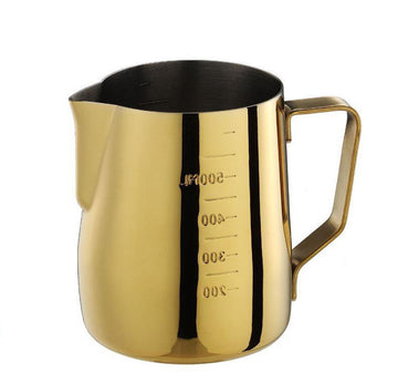 Tiamo Titanium Golden Milk Jug - 600ml
