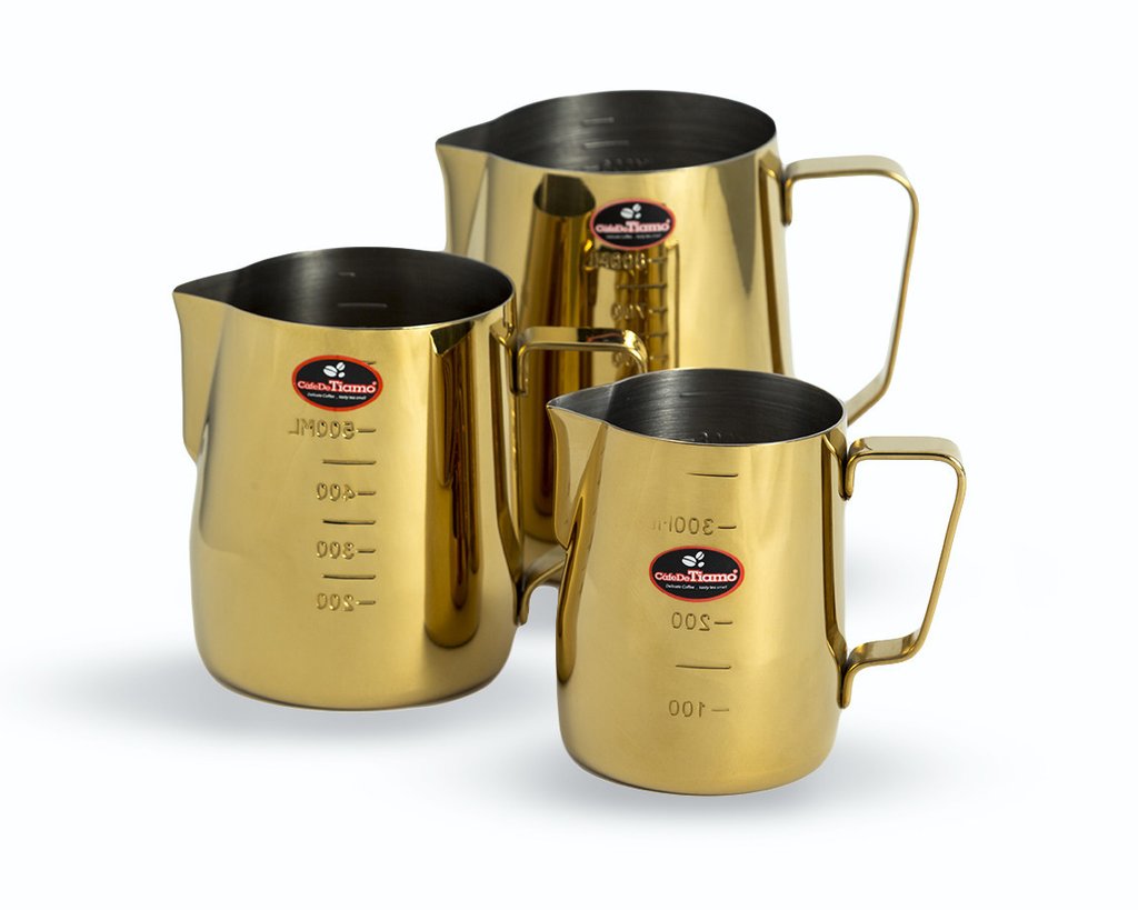 Tiamo Titanium Golden Milk Jug - 600ml