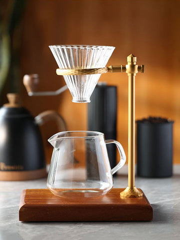 Coffee Pour Over Stand Sapele Wood