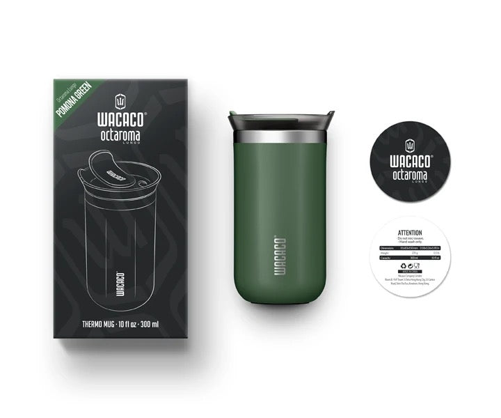 Wacaco Octaroma Lungo Vacuum Insulated Mug - Pomona Green