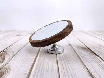 Coffee Espresso Walnut Wood Magnetic Shot Mirror