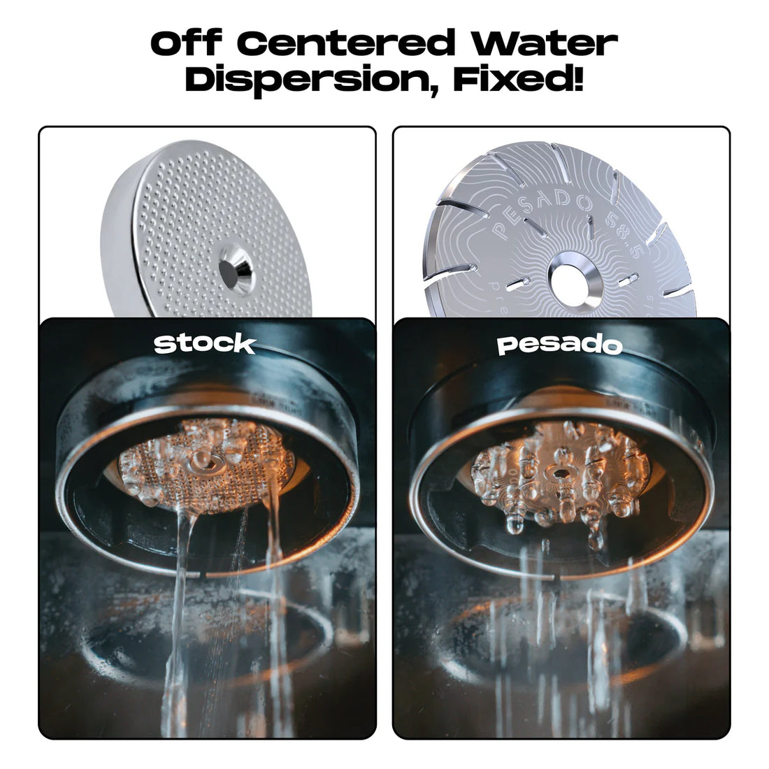 Pesado V2 High Diffusion shower screen - Breville 58mm