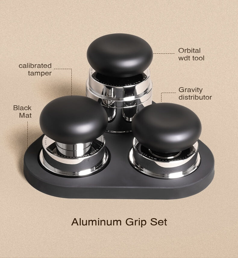 Timemore PUCKS Tamper, Distributor & WDT Tool set - Metallic Grip