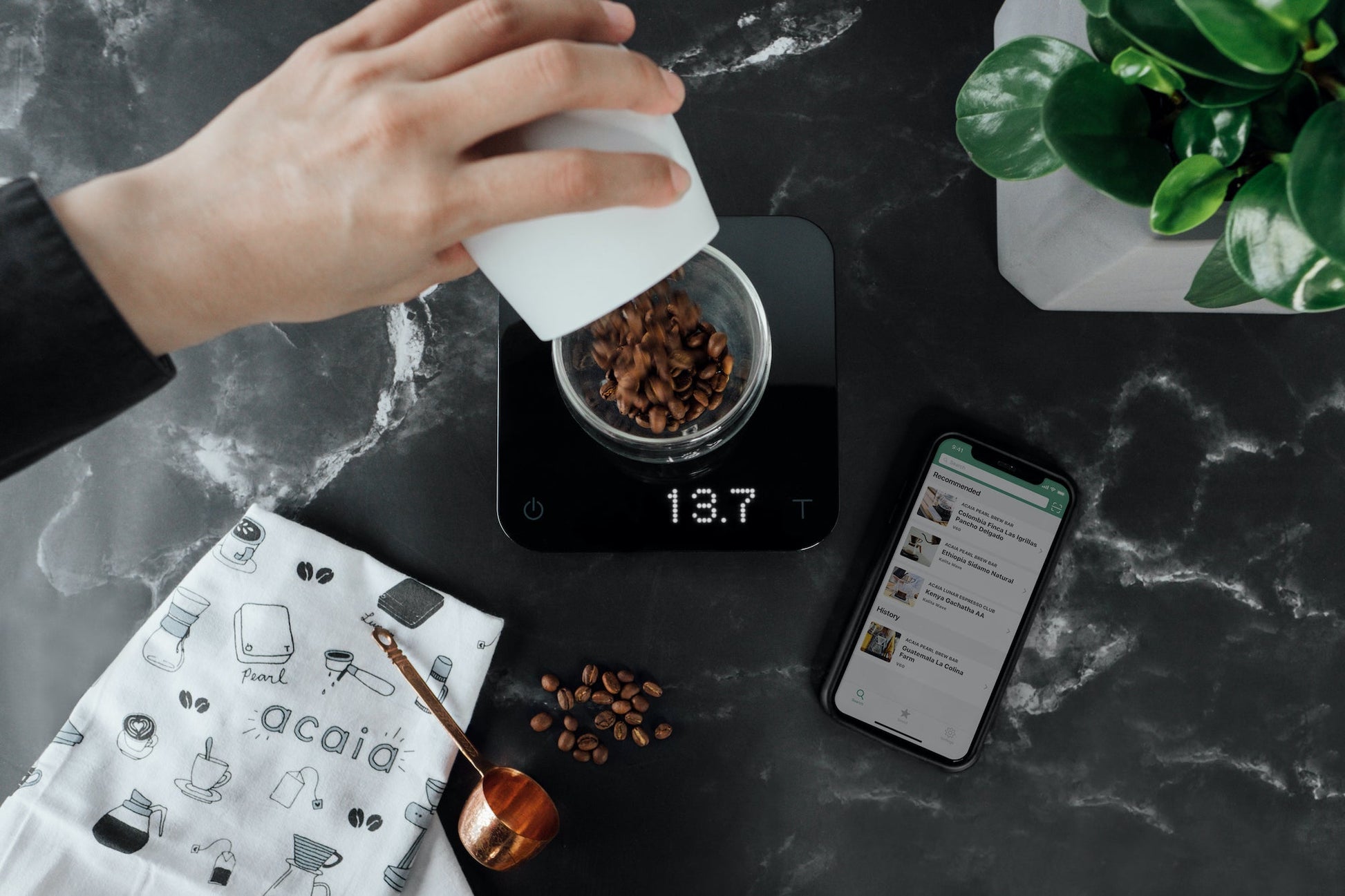 Acaia Pearl Coffee Scale (Pitch Black)