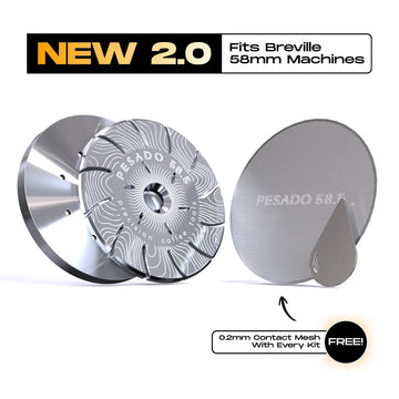 Pesado V2 High Diffusion shower screen - Breville 58mm