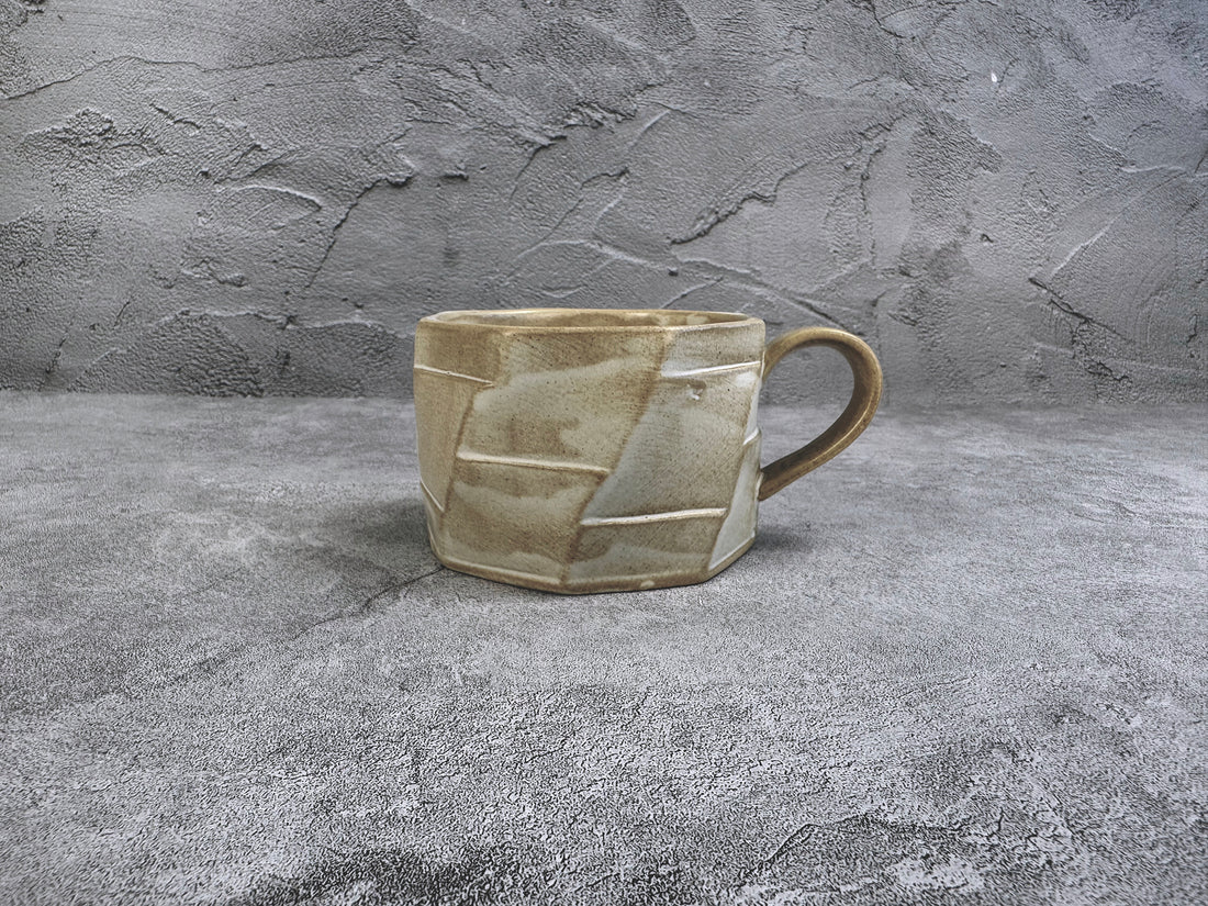Japanese-Style Vintage Ceramic Coffee Cup - 240ml