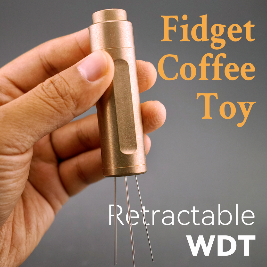 Madball Design MADPEN Retractable Coffee WDT Tool - Brass Gold