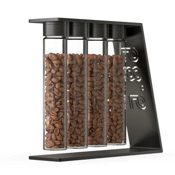 Pesado Single Dose Coffee Bean Stand + 4 Pack of Bean Tubes