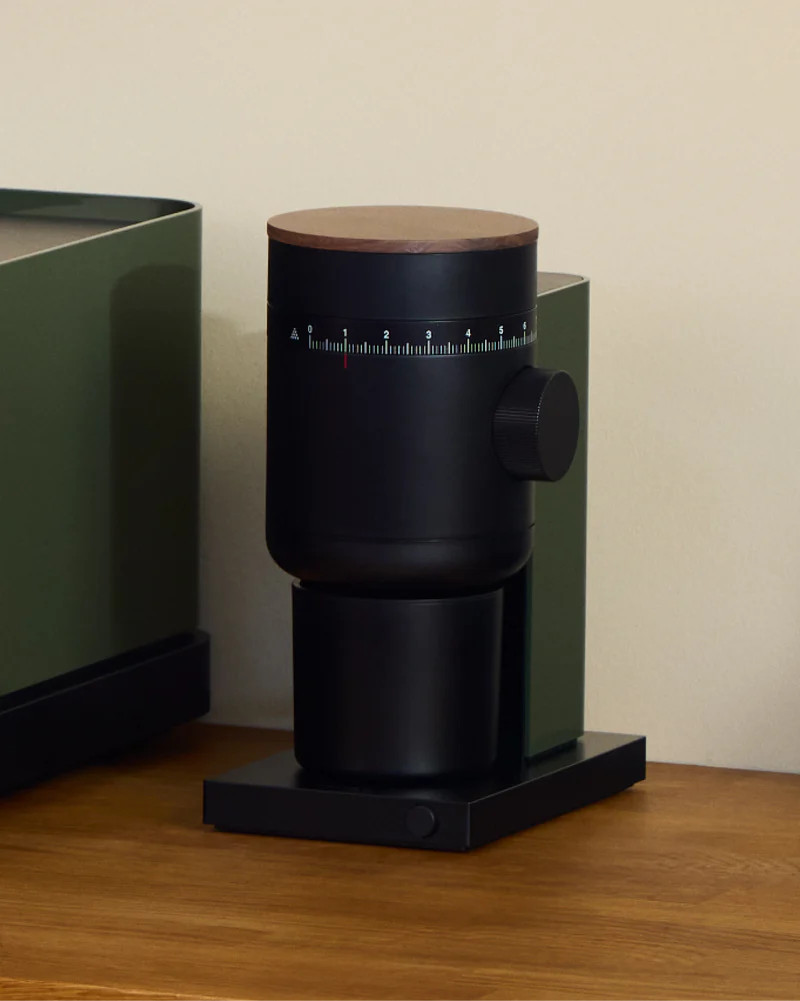 Fellow Opus 2 Conical Burr Grinder -  Woodland + Walnut