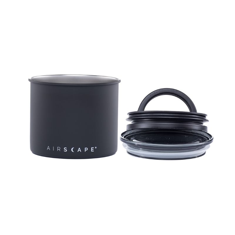 Airscape Classic 4" Small Coffee Canister - Matte Black