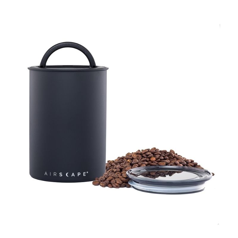 Airscape Classic 7" Medium Coffee Canister - Matte Black