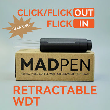 MADBALL Madpen Retractable Coffee WDT Tool - Black