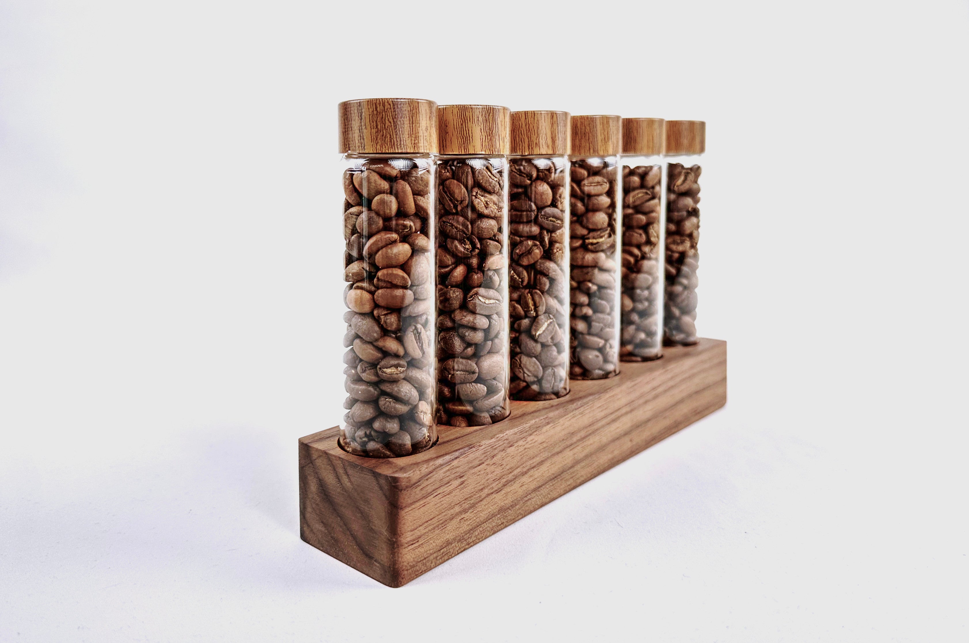 Bean cellar/storage - 8 Single dose tubes - good Special hardwoods