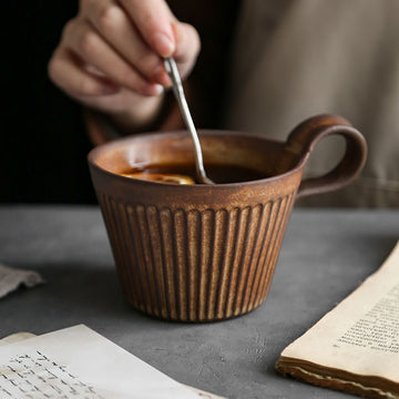 Japanese-Style Vintage Ceramic Coffee Mug Cup