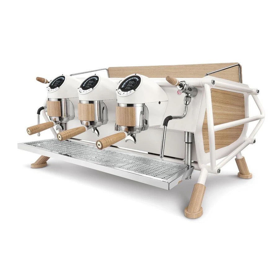 Sanremo Cafe Racer Coffee Machine - White & Wood