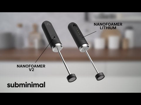  Subminimal NanoFoamer V2 Handheld Milk Foamers. Make Premium  Microfoamed Milk for Barista-Style Coffee Drinks at Home. Two All-New  Models with Dozens of Improvements.: Home & Kitchen